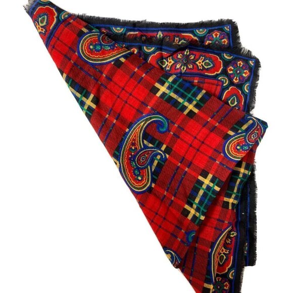 Vintage Charter Club Macy 100% Wool Scarf Large - Picture 6 of 11